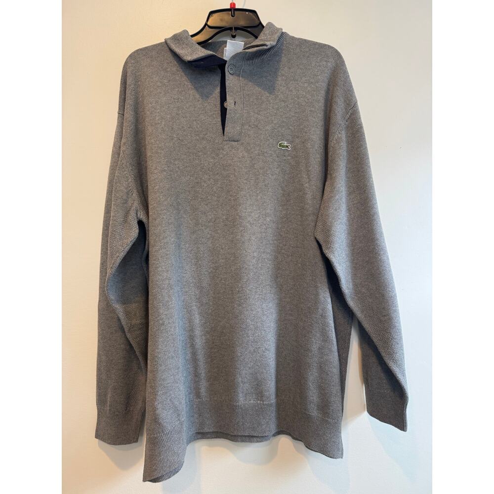 Lacoste Gray Men’s Regular Fit Paris Stretch Piqué Polo 2XL